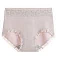 thumbnail image 1 of Besolor Womens High Waisted Underwear Floral Lace Stretch Panties Full Coverage Womens Comfy Briefs, 1 of 1