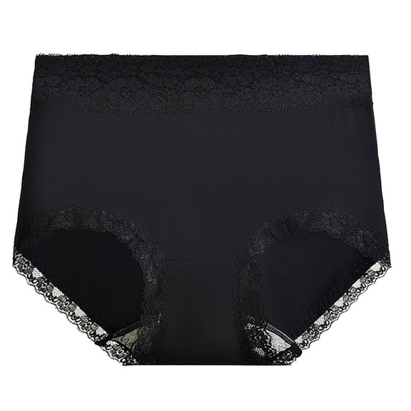 Besolor Womens High Waisted Underwear Floral Lace Stretch Panties Full Coverage Womens Comfy Briefs