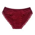 thumbnail image 1 of Besolor Womens Mid High Waisted Briefs Lace Underwear No Show Full Coverage Soft Breathable Stretch Panties, 1 of 3