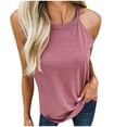 thumbnail image 1 of Besolor Womens Plus Size Cami Tank Tops Crewneck Sleeveless Summer Casual Solid Color Tee Shirts Going out Blouse, 1 of 8