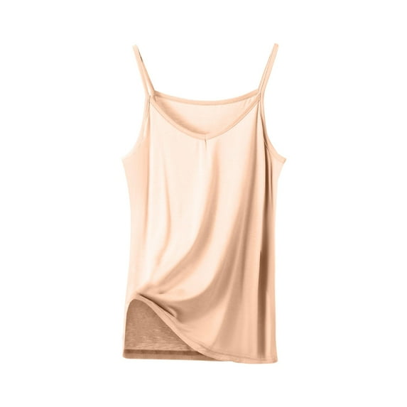 Besolor Womens Plus Size Camisole V-Neck Spaghetti Strap Cami Tops Summer Casual Solid Color Basic T-Shirt Blouse