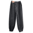 thumbnail image 1 of Besolor Womens Plus Size Fleece Lined Pajama Pants Drawstring Elastic Waist Warm Winter Lounge Trouser Loungewear, 1 of 9