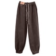 thumbnail image 1 of Besolor Womens Plus Size Fleece Lined Pajama Pants Drawstring Elastic Waist Warm Winter Lounge Trouser Loungewear, 1 of 9
