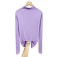 thumbnail image 1 of Besolor Womens Plus Size Pajama Tops Half Turtleneck Long Sleeve Shirts Thin Comfy Fall Winter Casual Solid Color Undershirts, 1 of 2