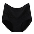 thumbnail image 1 of Besolor Womens Plus Size Seamless Underwear High Waisted Lace Hipster Briefs Ladies Soft Breathable No Show Panties, 1 of 5