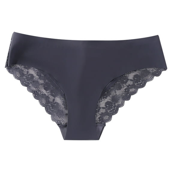 Besolor Womens Seamless Lace Underwear Stretchy Low Rise No Show Panties Soft Breathable Hipster Briefs Underpants 3 Pack