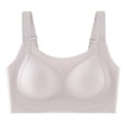 thumbnail image 1 of Besolor Womens Sports Bras Without Steel Ring Wireless Seamless Full Coverage High Support Running Yoga Bra(XX-Large,Gray), 1 of 6