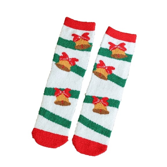 Besolor Womens Warm Winter Crew Socks Fleece Lined Thick Thermal Soft Home Sleeping Socks