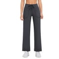 thumbnail image 1 of Besolor Womens Wide Leg Yoga Pants Casual High Waisted Drawstring Workout Yoga Trousers with Pockets, 1 of 3