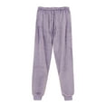 thumbnail image 1 of Besolor Womens Winter Warm Pajama Pants Plush Elastic Waist Drawstring Cozy Casual Soft Lounge Trousers with Pockets, 1 of 7