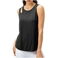 thumbnail image 1 of Besolor Womens Workout Tank Tops Round Neck Cutout Sleeveless Shirts Athletic Gym Yoga Running Tees, 1 of 4
