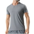 thumbnail image 1 of Besolor Workout Shirts for Men Crewneck Short Sleeve Basic Tees Quick Dry Wicking Athletic Running Gym T-Shirts, 1 of 9