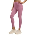 thumbnail image 1 of Besolor Yoga Pants for Women Elastic High Waisted Butt Lifting Slim Comfy Gym Athletic Workout Yoga Leggings, 1 of 4