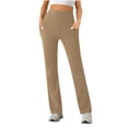 thumbnail image 1 of Besolor Yoga Pants for Women Straight Leg Activewear High Waisted Stretch Workout Athletic Pants with Pockets, 1 of 7