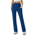 thumbnail image 1 of Besolor Yoga Pants for Women Straight Leg Activewear High Waisted Stretch Workout Athletic Pants with Pockets, 1 of 7