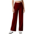 thumbnail image 1 of Besolor Yoga Pants for Women Straight Leg High Waisted Stretch Casual Fitting Athletic Pants with Pockets, 1 of 9