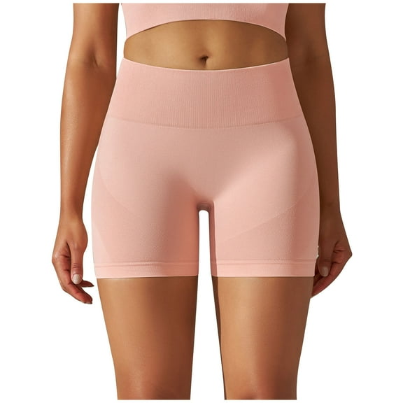 Besolor Yoga Shorts for Women Seamless High Waisted Stretchy Butt Lifting Workout Gym Biker Booty Shorts