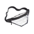 thumbnail image 1 of Bespoke Men's White PVC Clear Adjustable Strap Fanny Pack, 1 of 4