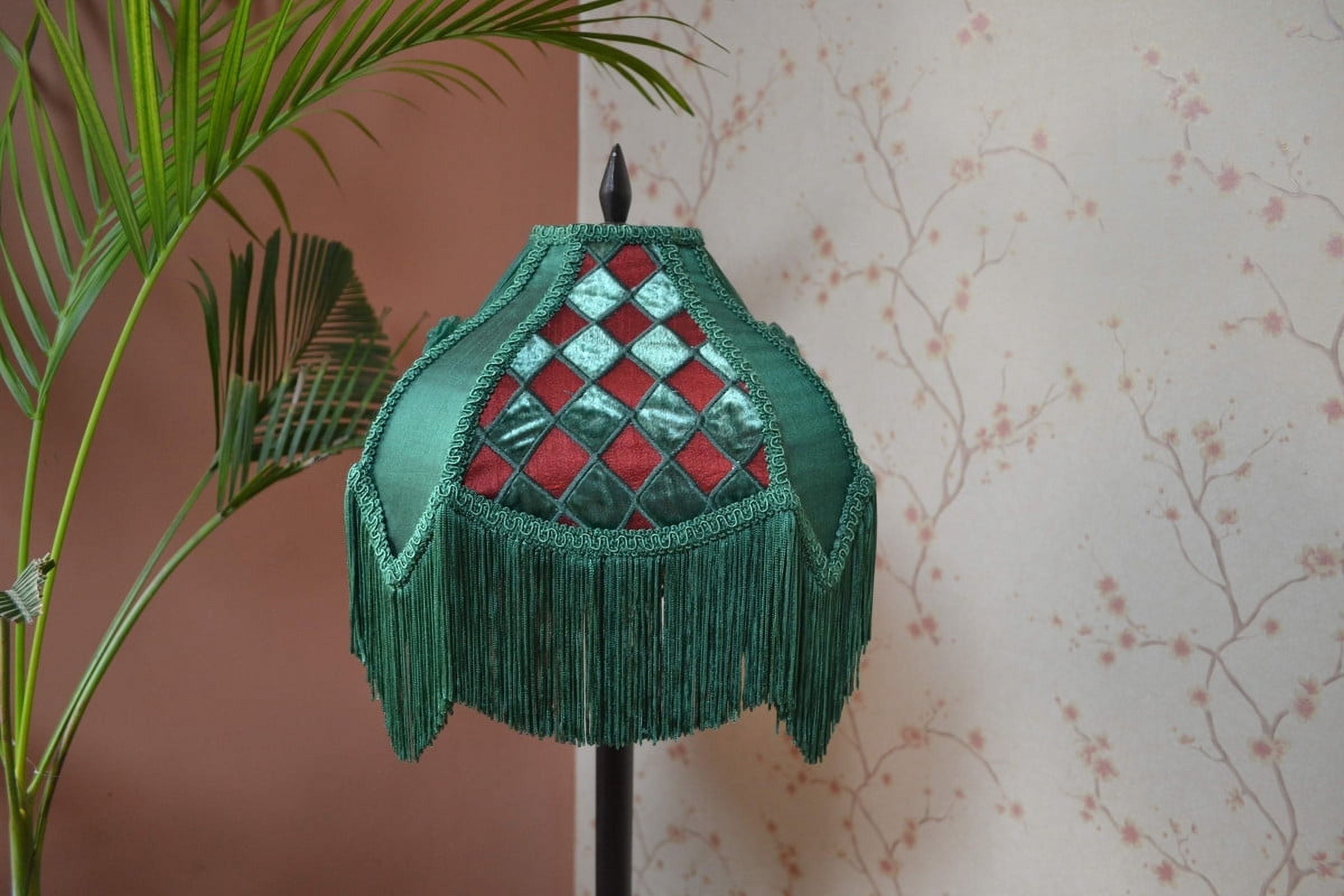BespokeByNikita Vivian Greep Patch Embroidered Fringe Shade Lamp Shades ...