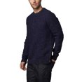 thumbnail image 1 of Bespoken Men's Wool Donegal Quinn Sweater KN03065, Navy, Large, 1 of 4