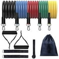 thumbnail image 1 of Bespolitan Premium Latex Resistance Exercise Band Set (11-Piece), 48-Inch, 1 of 2