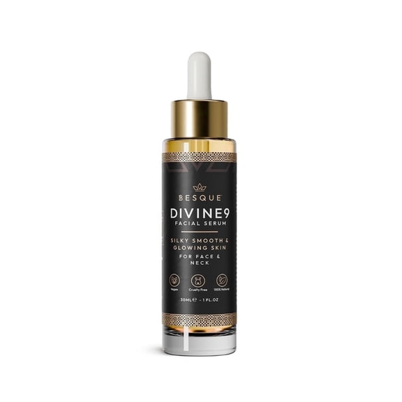 Besque DIVINE9 Firming Rejuvenation Facial Serum, Anti-Inflammatory, Hydrating and Nourishing, 1 fl oz