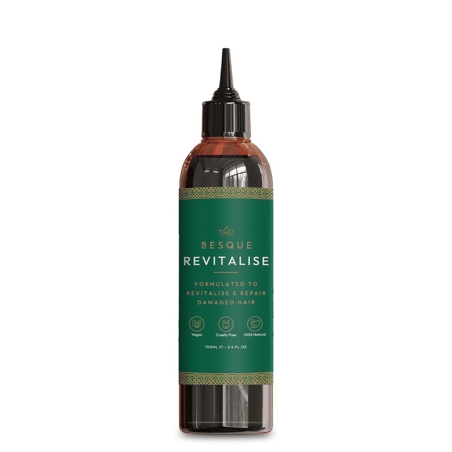 Besque Revitalise Hair Oil, Improves Appearance of Thinning Hair, Nourishes the Scalp and Helps Remove Product and Oil Buildup, Revitalize and Balance Your Scalp, 1.69 FL Oz