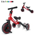 thumbnail image 1 of Besrey 5 in 1 Toddler Tricycle for Ages 1-5 Years,Kids Trike for Boys and Girls,Child Bicycles Balance Bike,Red, 1 of 12