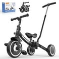 thumbnail image 1 of Besrey Toddler Tricycle with Push Handle for 1-5 Years Old Girls/Boys,Child Trike Kids Bike Bicycles ,Black, 1 of 15