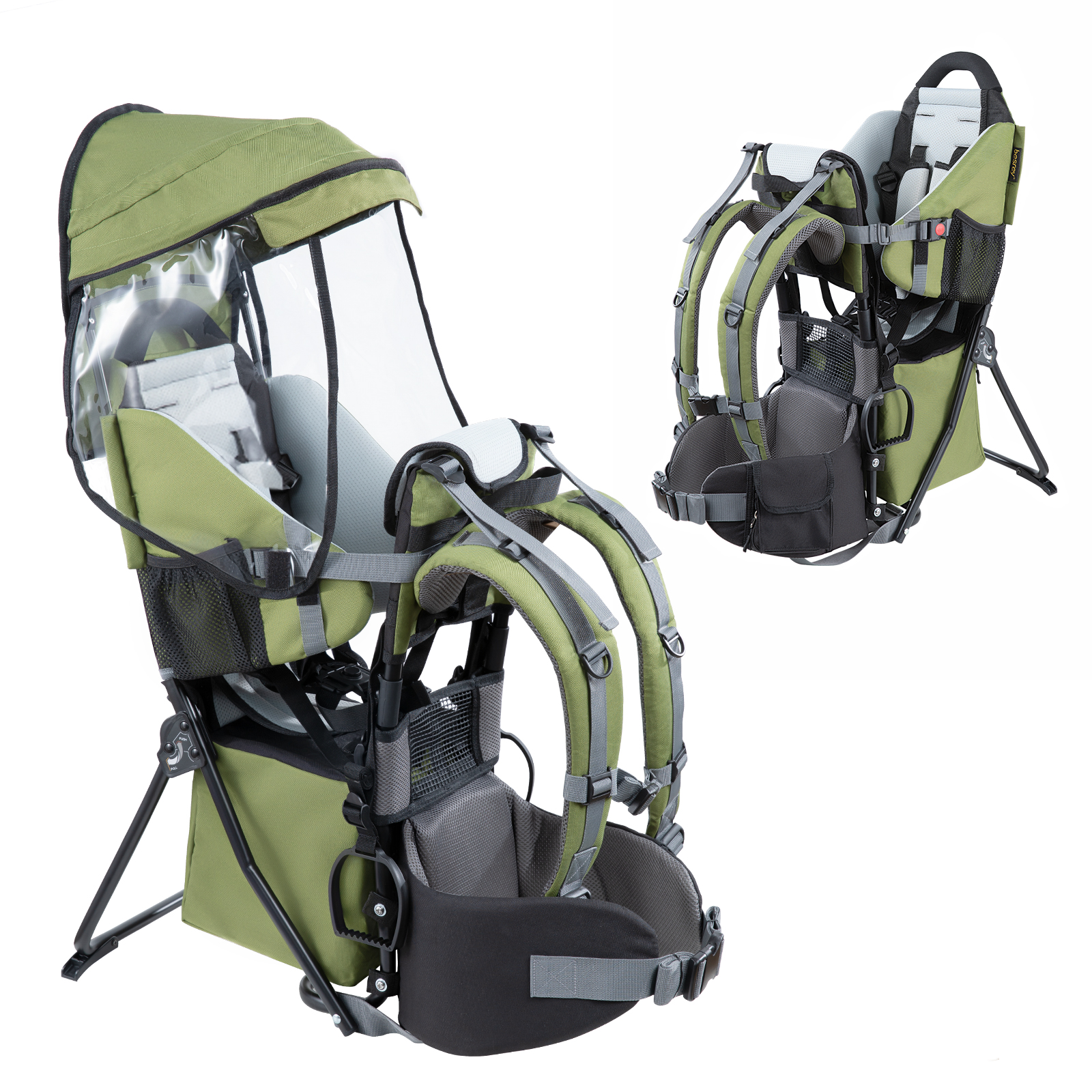 Chicco SmartSupport Backpack Baby Carrier Grey (Grey/Black)