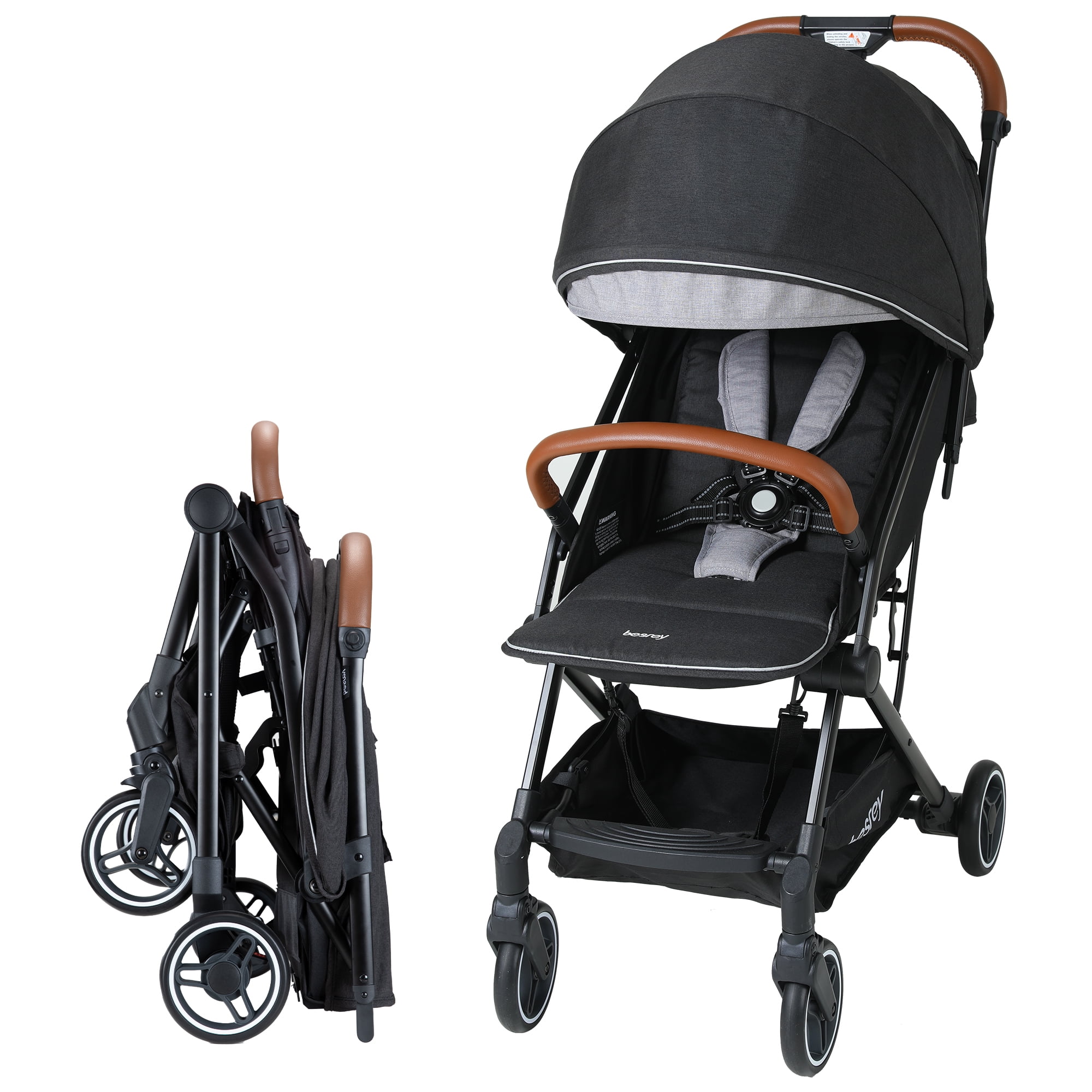 Saldos.tienda - Besrey Silla Paseo Bebe Ligera Compacta Cochecito Viaje  Avión 4,9 kg Carritos de Bebe Plegable 6-36 Meses PVP. 54€