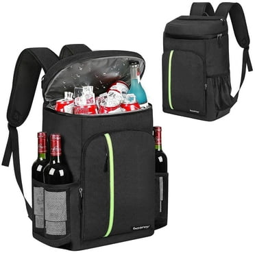 Besrey 30L Backpack Cooler Thermal Backpack Insulated to Keep Food Warm or Cold,Hiking Lightweight Outdoor Travel Daypack, Black