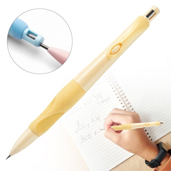 Bessbest 2.0mm Thick Core Mechanical Pencil with Ergonomic Grip, Refillable Automatic Lead Pencil for Bold Writing, Illustration, Sketching, Drafting and Creative Projects, Plastic Barrel