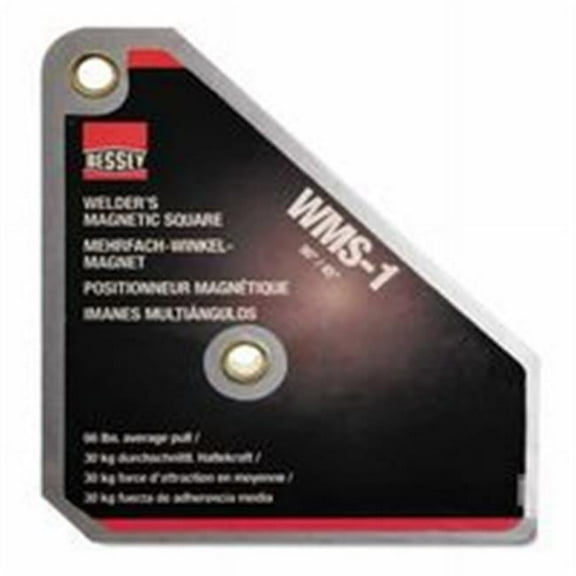Bessey 013-WMS-1 Magnetic Square 90-45 Degree, 66 Lb Load Capacity