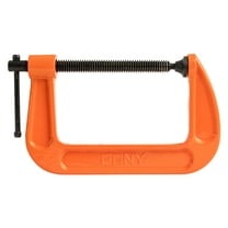 Pony 2650 5-Inch C-Clamp, Orange, for Woodworking and Framing