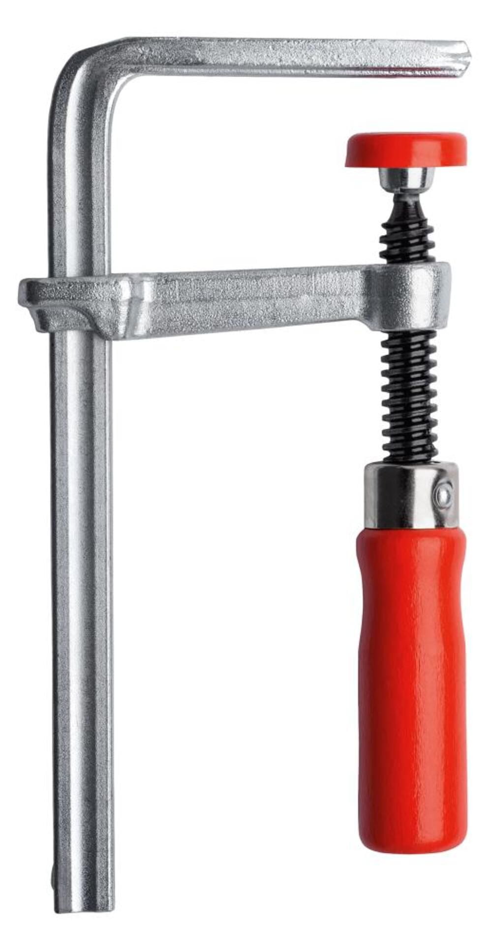 Bessey 4-11/16" Bar Clamp, Wood Handle and 2-5/16" Throat Depth GTR12