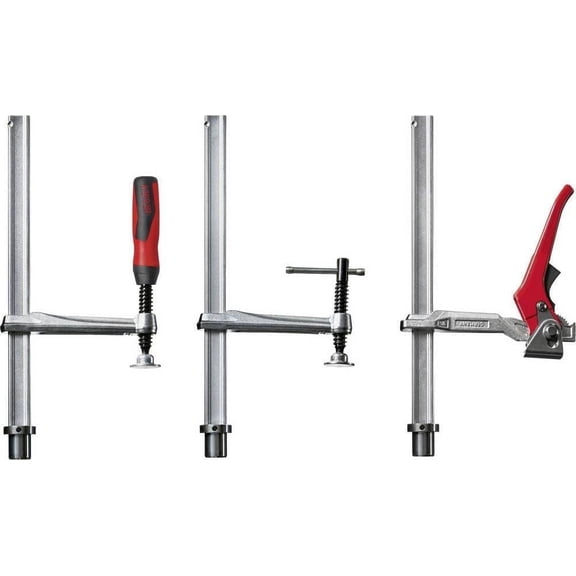 Bessey TW Clamping Element Tw16 7.87In/3.94In with Handle, Silver/Red