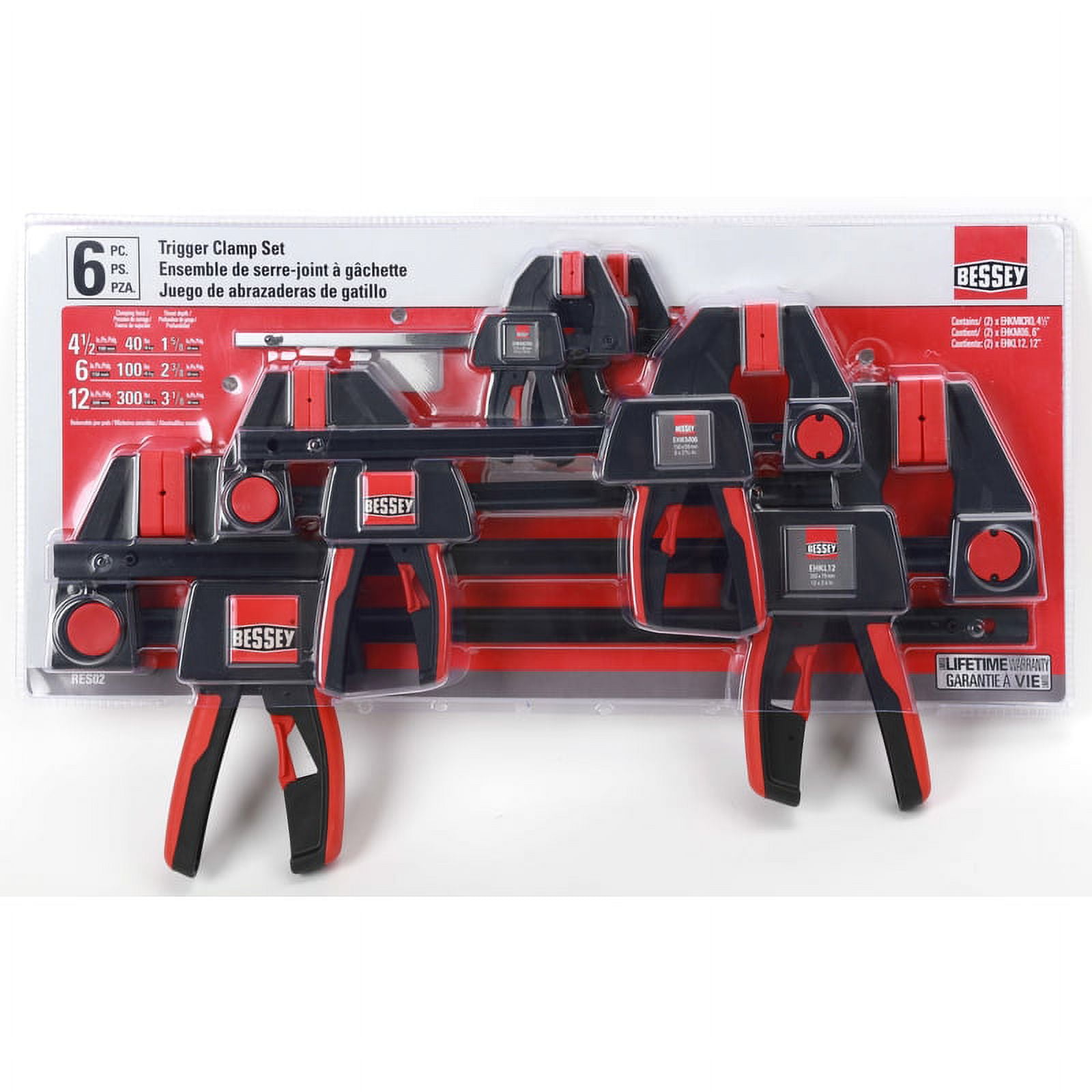 Bessey Trigger Clamp Set, 6 pc.