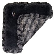 Bessie and Barnie Arctic Seal / Wolfhound Grey Luxury Ultra Plush Faux Fur Pet/ Dog Reversible Blanket (Multiple Sizes)