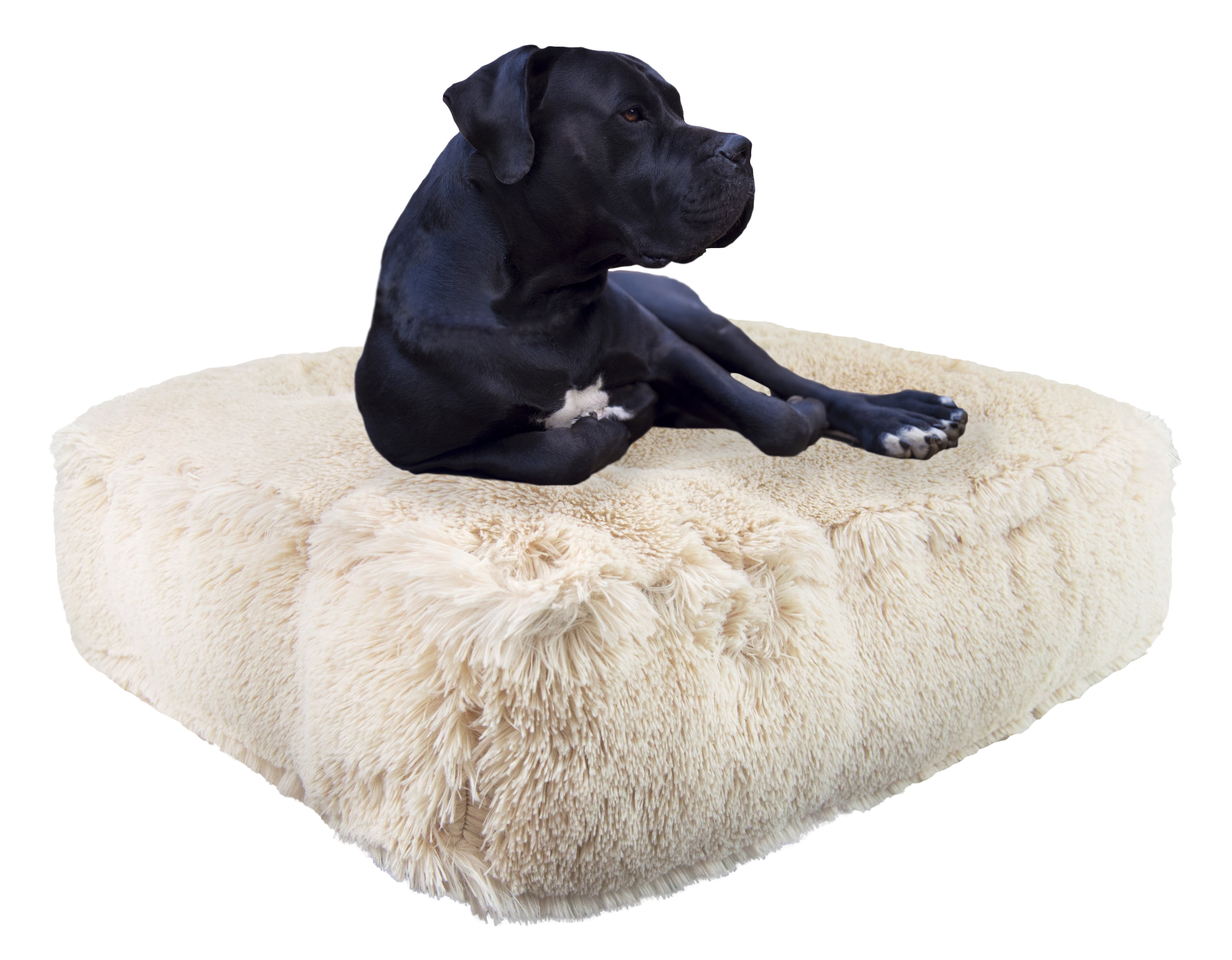 Bessie and Barnie Blondie Luxury Shag Extra Plush Faux Fur Rectangle Pet/Dog Bed