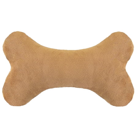 Bessie and Barnie Deluxe Extra Plush Faux Fur Divine Caramel Pet Dog Luxury Bone Toy Pillow
