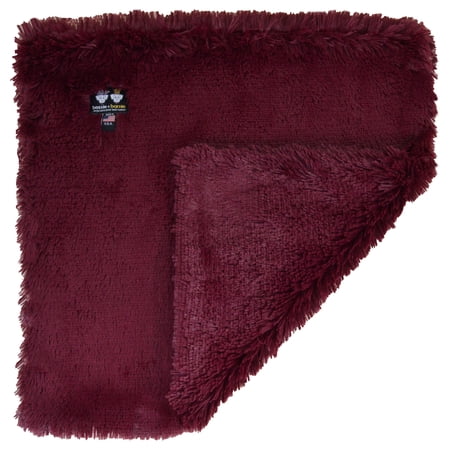 Bessie and Barnie Rosewood Luxury Ultra Plush Faux Fur Pet/ Dog Reversible Blanket (Multiple Sizes)