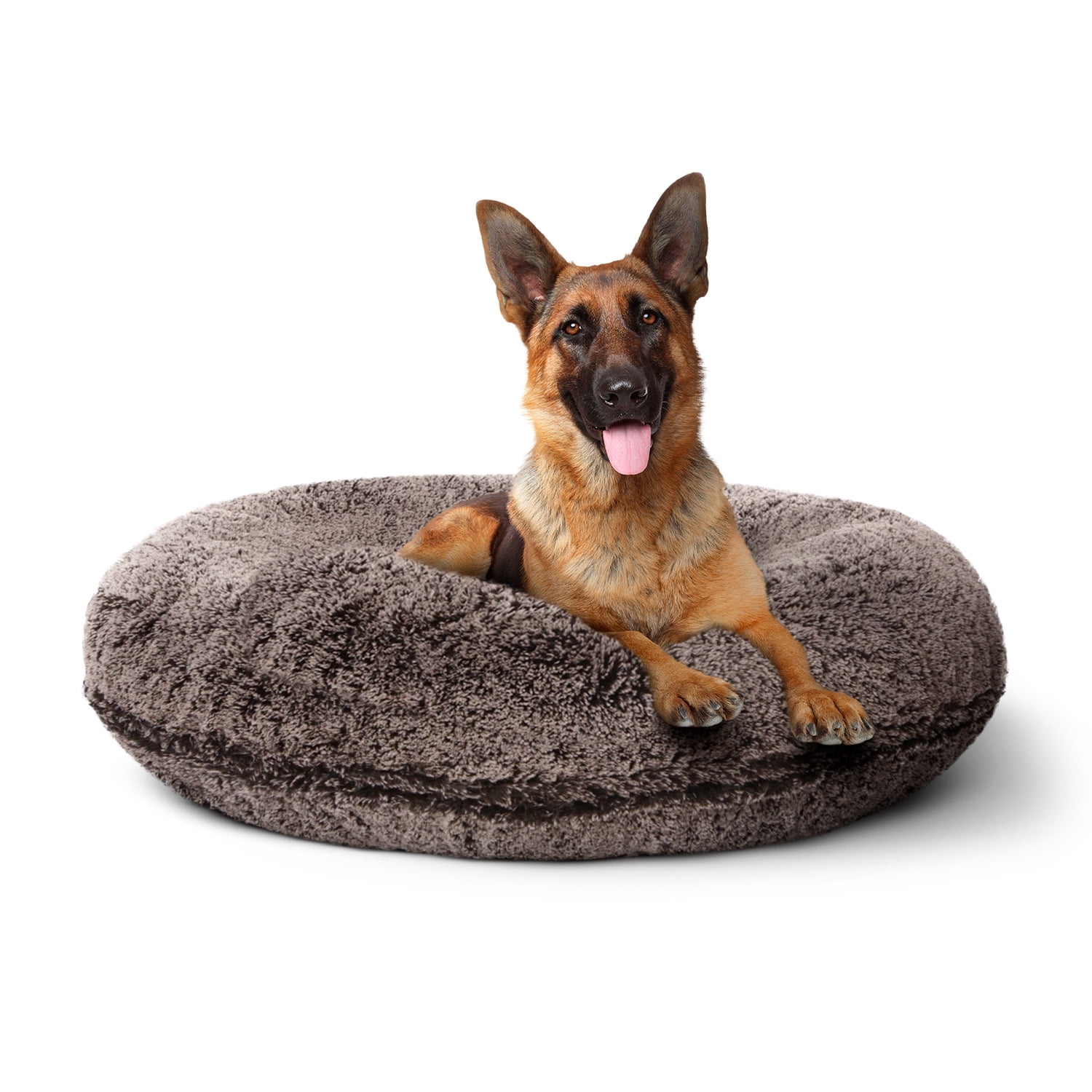 Bessie and Barnie Signature Frosted Willow Shag Extra Plush Faux Fur Bagel Pet/ Dog Bed