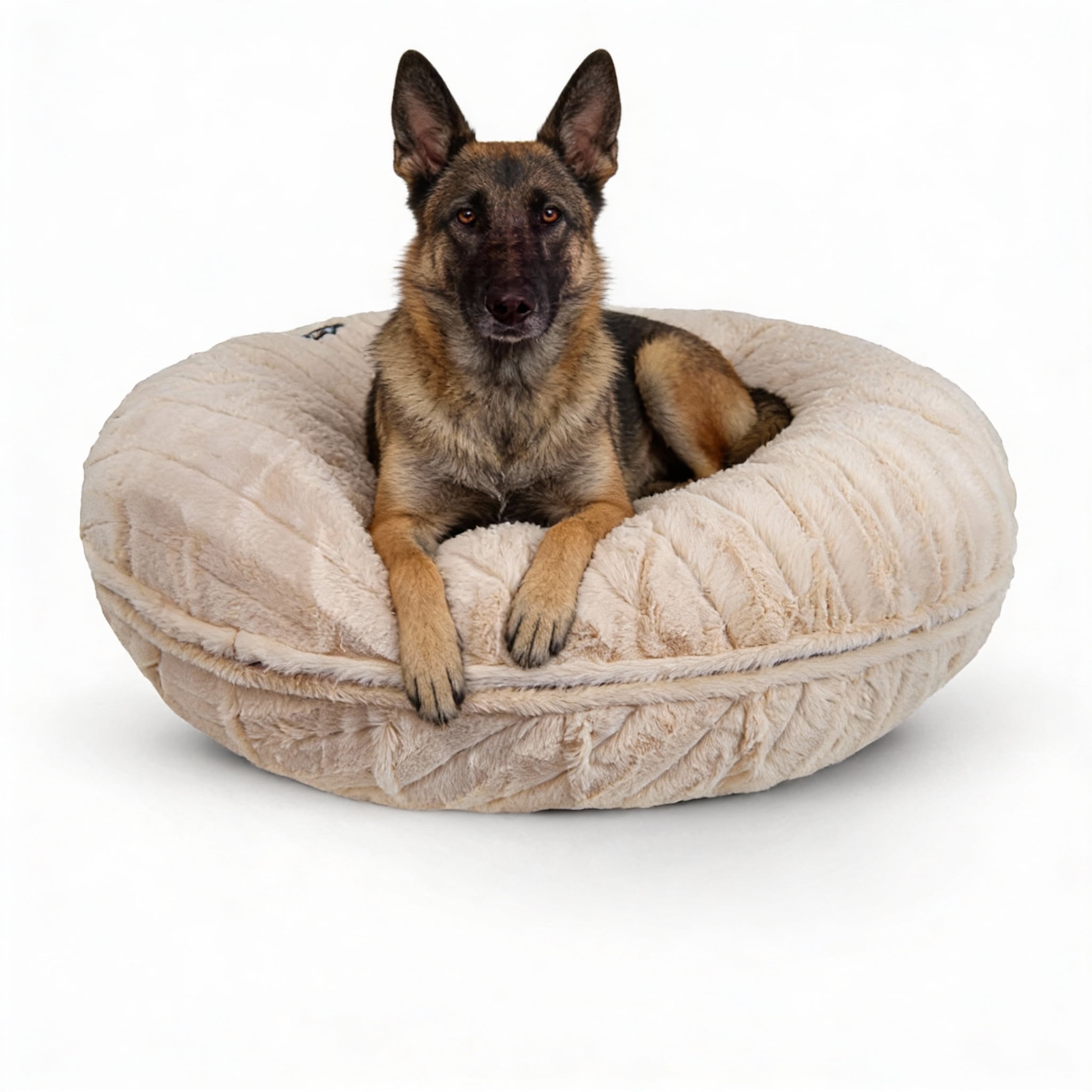 Bessie and Barnie Signature Natural Beauty Shag Extra Plush Faux Fur Bagel Pet/ Dog Bed