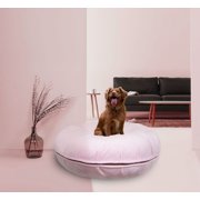 Bessie and Barnie Signature Pink Lotus Luxury Extra Plush Faux Fur Bagel Pet/ Dog Bed