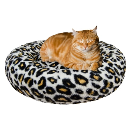 Bessie and Barnie Ultra Plh Deluxe Comfort Pet Dog & Cat Cheetah Snuggle Bed