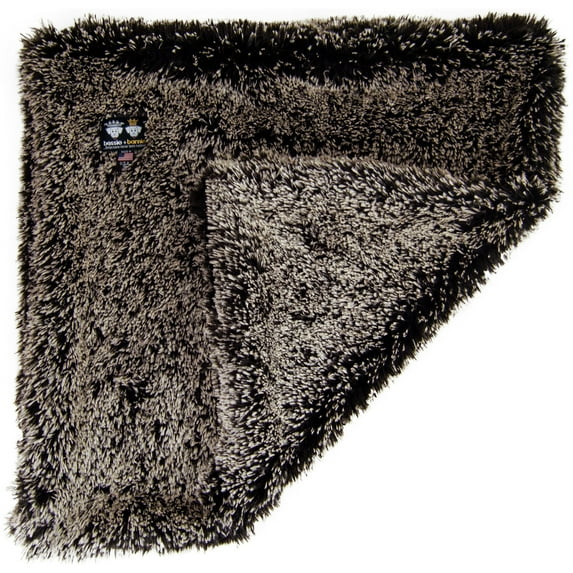 Bessie and Barnie Wild Kingdom / Grizzly Bear Luxury Ultra Plush Faux Fur Pet/ Dog Reversible Blanket (Multiple Sizes)