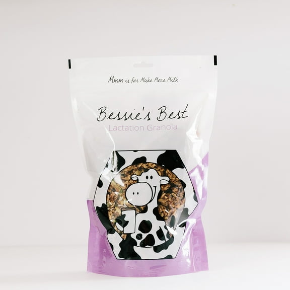 Bessie's Best Lactation Granola - 1 lb - Lactation Support for Breastfeeding Moms with Oats, Flaxseed, and Brewer's Yeast - Milk-Boosting Lactation Snack