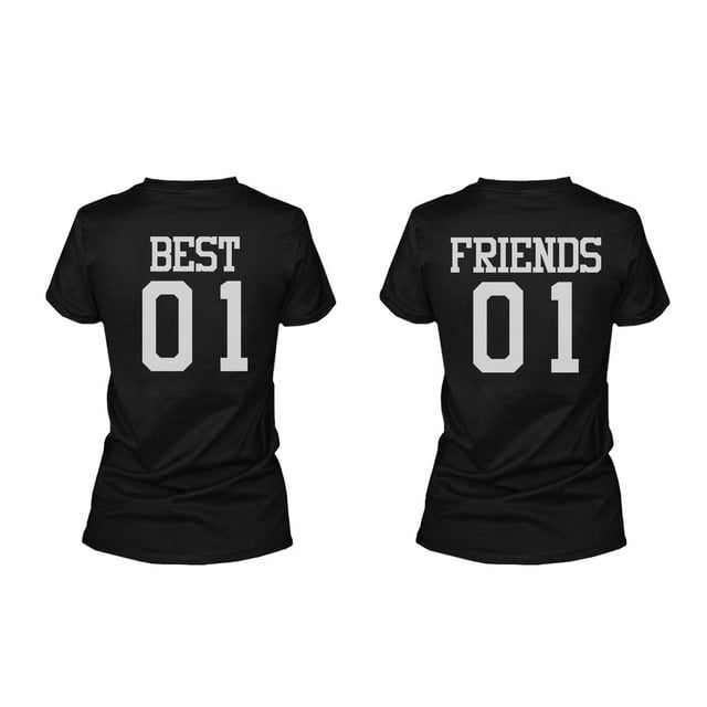 Best 01 Friend 01 Matching Best Friends T Shirts Bff Tees For Two Girls Friends