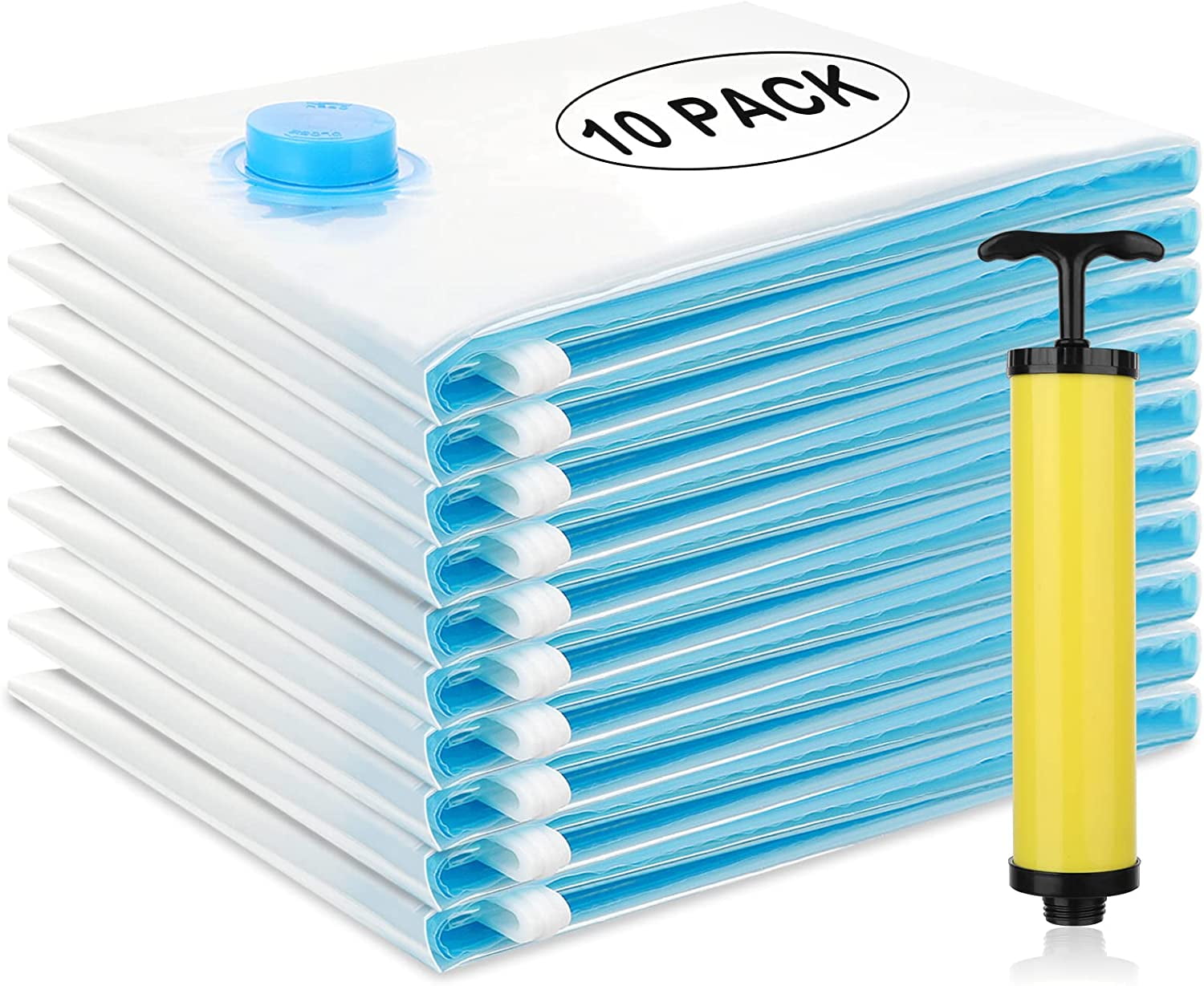 Best 10 Packs Vacuum Compression Bag With 80 More Storage Bag Space